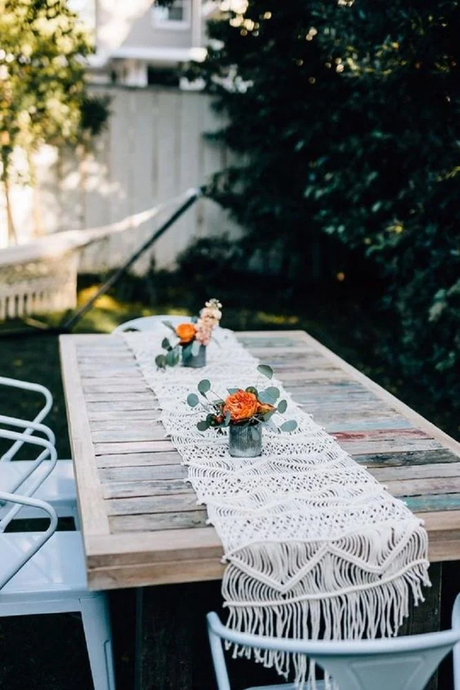 Macrame Table Runner