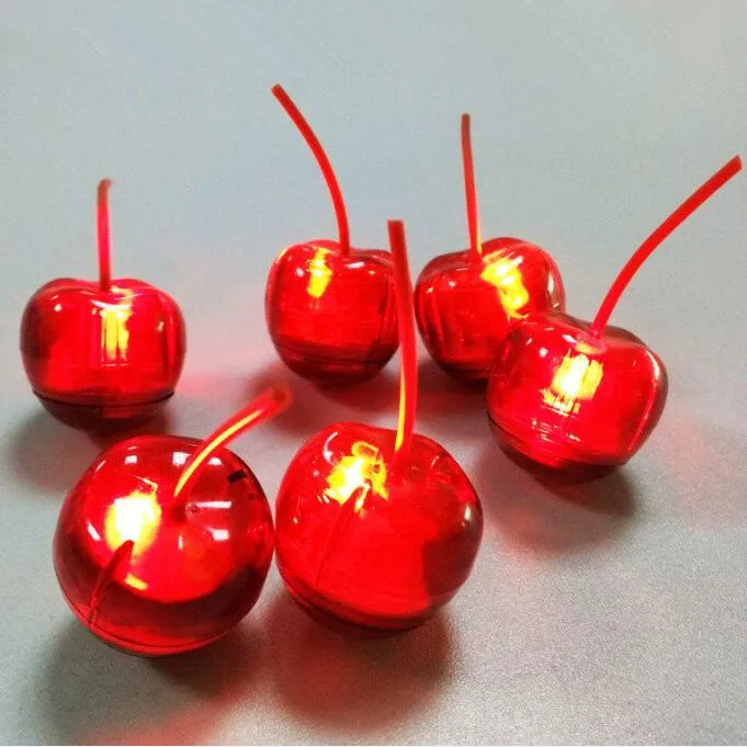 Горячая Распродажа, пластиковая кнопка с подсветкой в форме вишни, светодиодный кубик льда для клубной рекламы