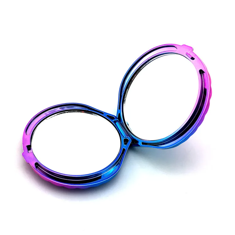 
Colorful UV Small Plastic Pocket Mirror Shell Manufacture Seashell Mirror 