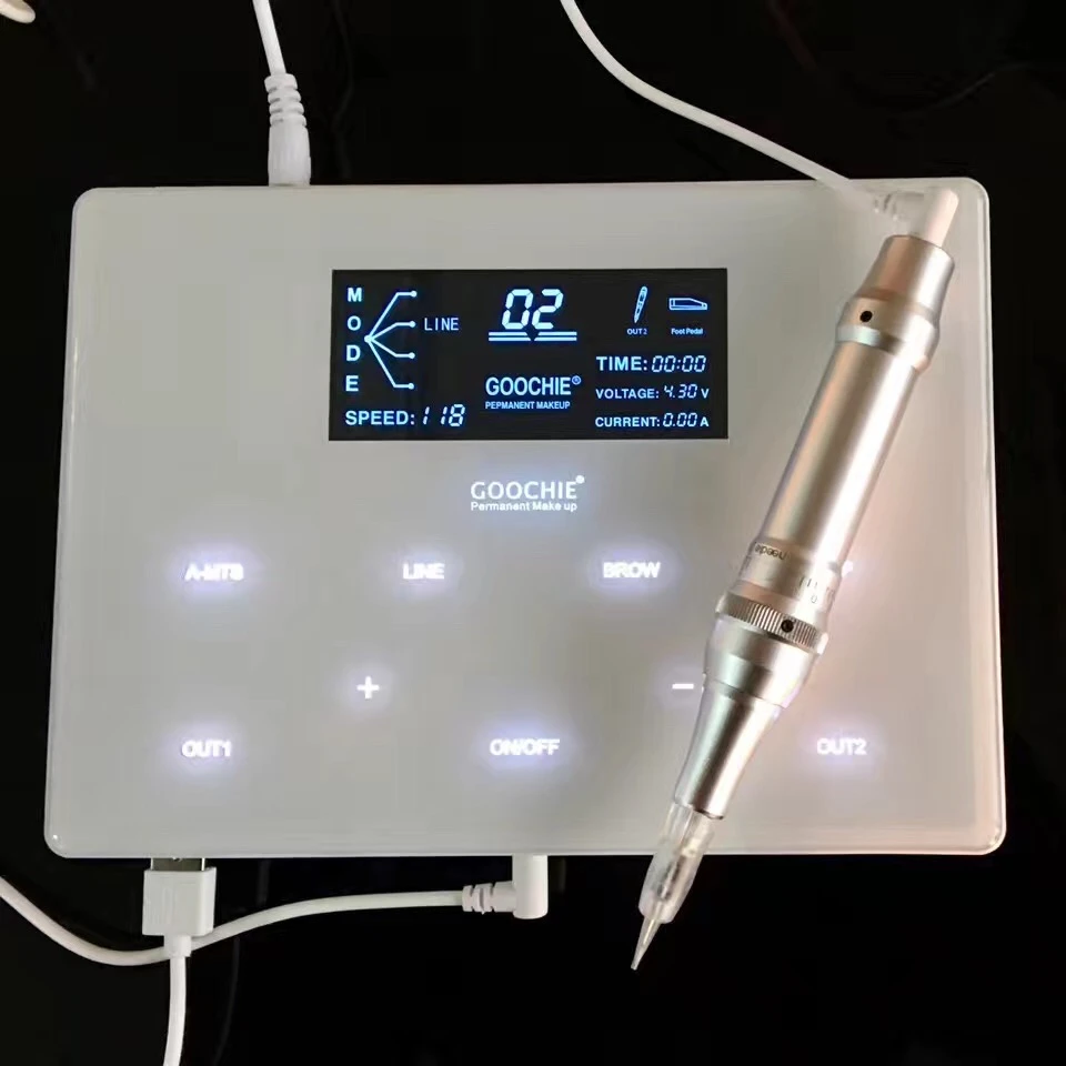 Сенсорный экран Pmu Цифровой Татуировки Профессиональный Перманентный макияж машина для бровей
