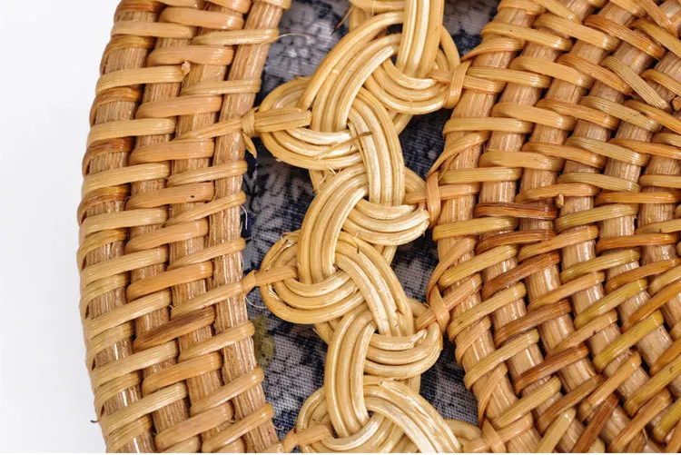 Popular Products 2019 Shoulder Round Women Beach Bag Rattan Bag Straw