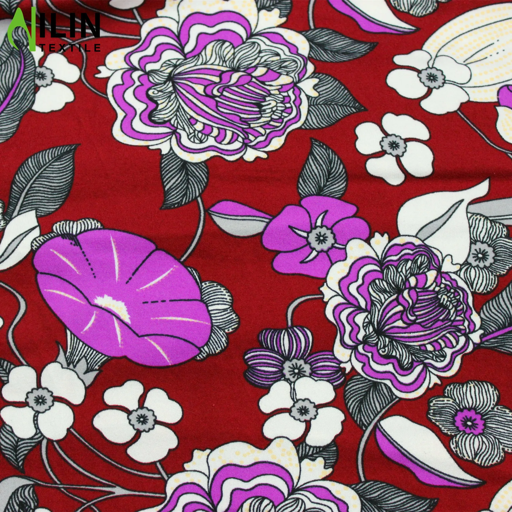 DBP Floral printed fabrics brush dty stretch fabric for legging