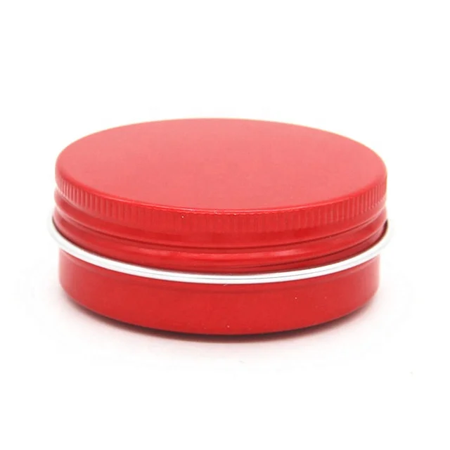 Free sample 6 colors Custom Logo aluminum can, round metal aluminum cosmetic jar