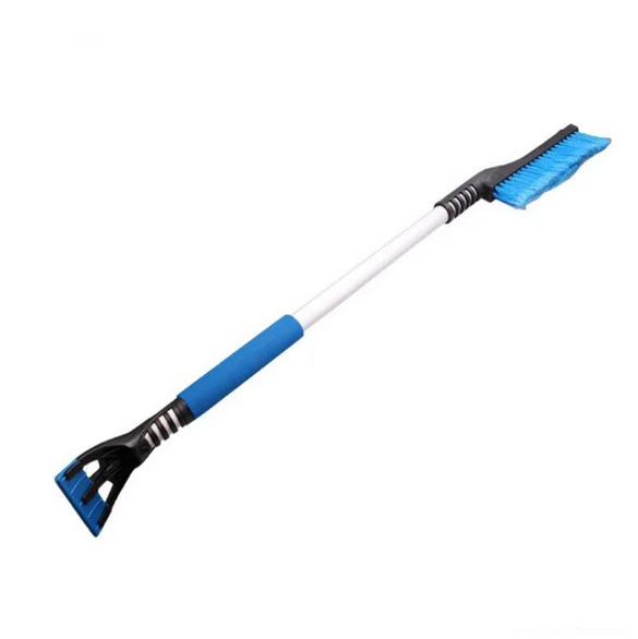 Telescopic Aluminum Pole Car Snow Brush With Ice Scraper car brush