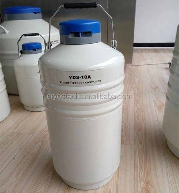 YDS-10A 10L Cryogenic Liquid Nitrogen Containers Semen Thermos For Artificial Insemination