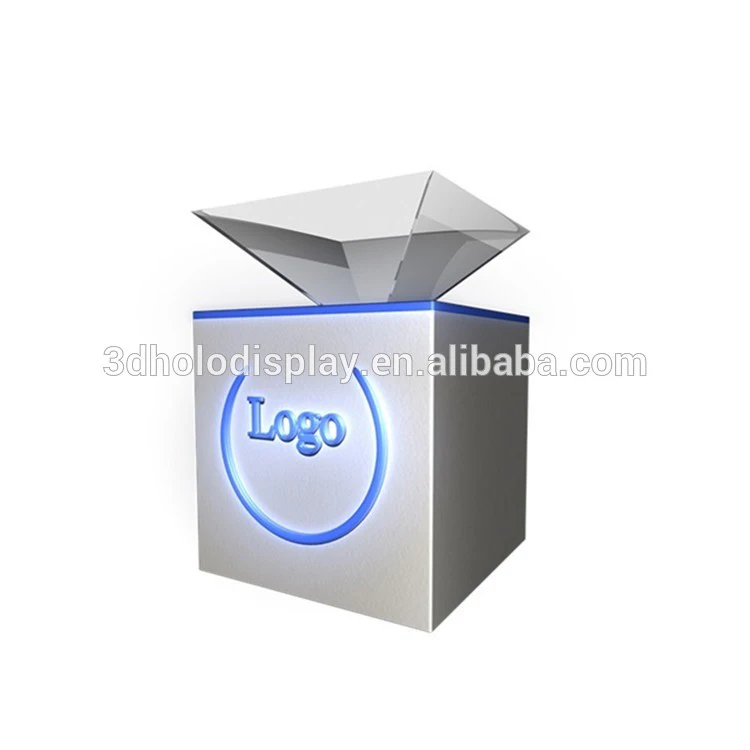 Пользовательские индивидуальный дизайн ЖК Пирамида 3d голограммы дисплей
