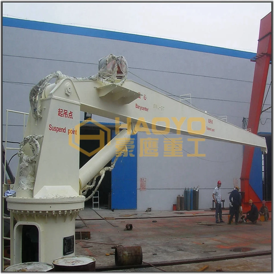 Small Ship Deck  For Boat Marine Crane For Sale