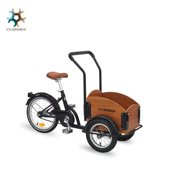 hot sale kids cargo bike 16 inch steel frame with front box  Pedal cargo bike for kids