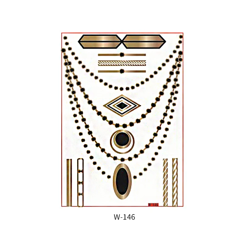 Shiny Water Transferred Crown Diamond Temporary Body Tattoo Sticker