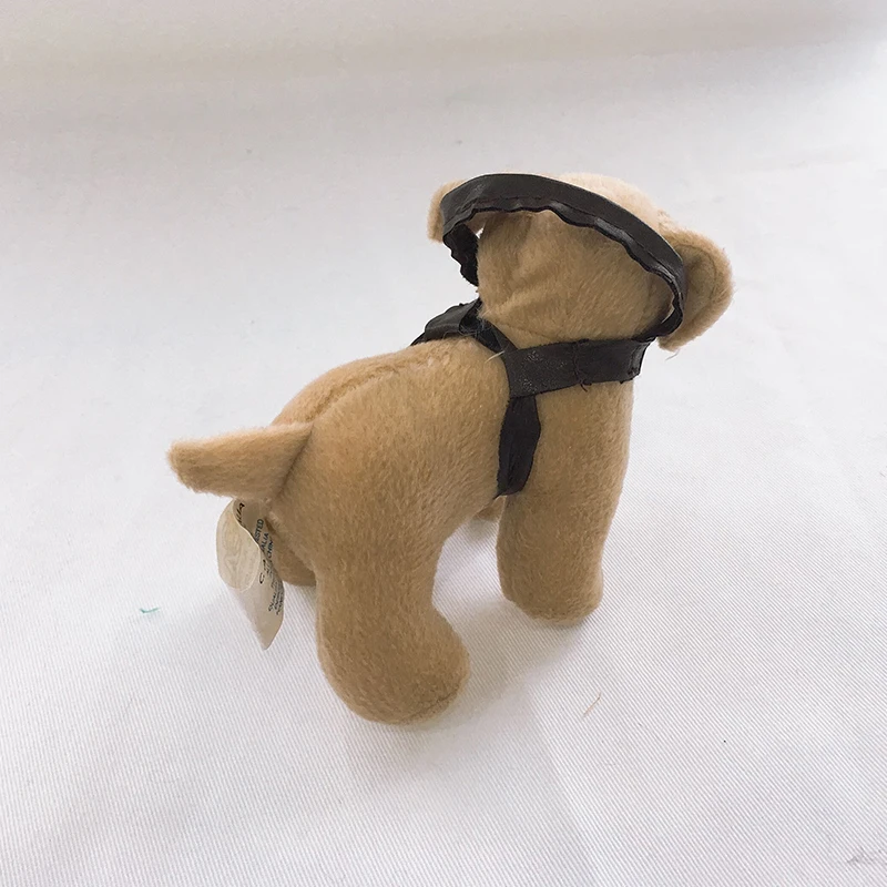
Custom 9cm stuffed animal plush mini guide dog puppy for keychain 