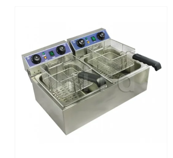 
Table Counter Top Automatic Commercial Stainless Steel Electric Deep Fryer for Sale 