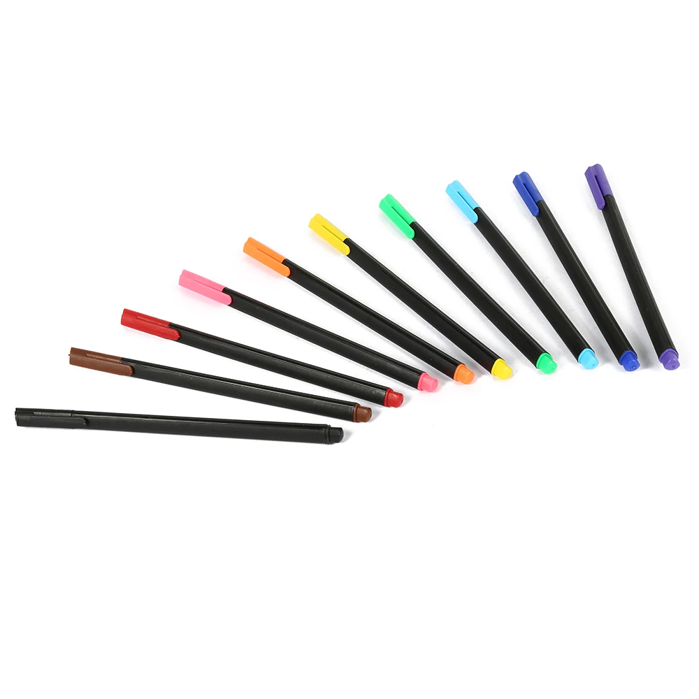 Wholesale muti color fineliner professional felt tip plastic watercolor pen set