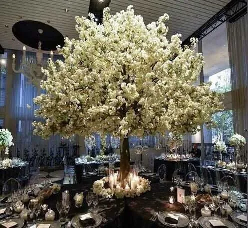 high quality artificial flower tree decoration table centerpiece,artificial cherry blossom tree for wedding decoration (62078174934)