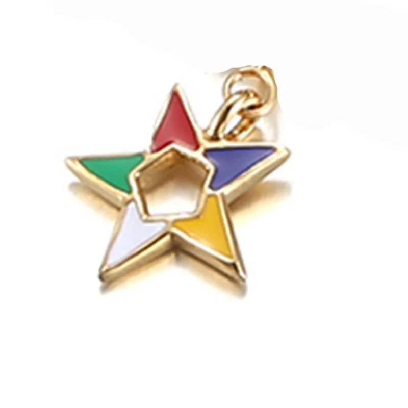 wholesale stainless steel eastern star charms for bracelet masonic oes charms for bead bracelet