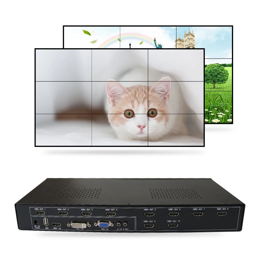 HDMI видео настенный процессор HD TV P сплиттер контроллера P матрица 1080 3*3