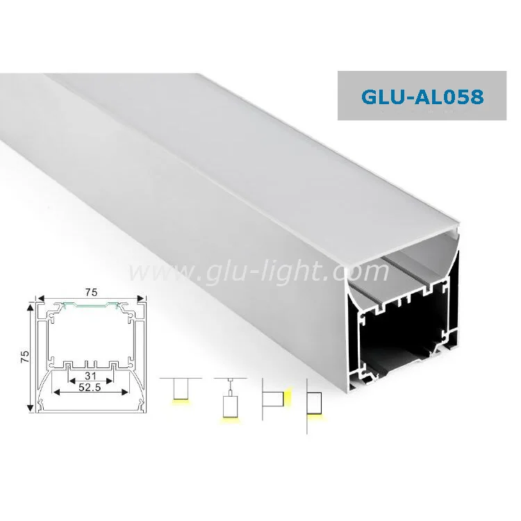 Приостановка/подвеска alu LED Channel светодиодная подсветка светодио дный холодный рассеивающий для потолка