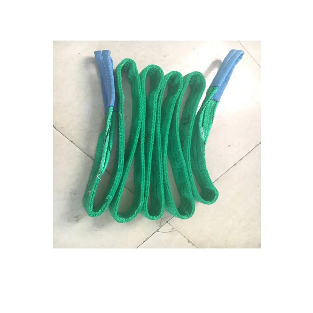 WLL 5T tonne  industrial  duplex polyester webbing sling lifting sling belt strap  becket eye safety factor 4 5 6 7