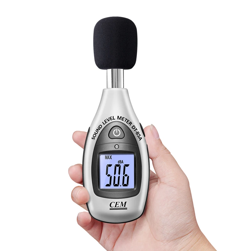 
CEM DT-85A Pocket Size Class II 35 to 130 dB Voice Digital Sound Level /Frequency Meter Noise MINI With A Weight 