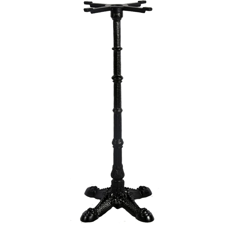Foshan vintage design bar height table base cast iron dining table base for wooden top