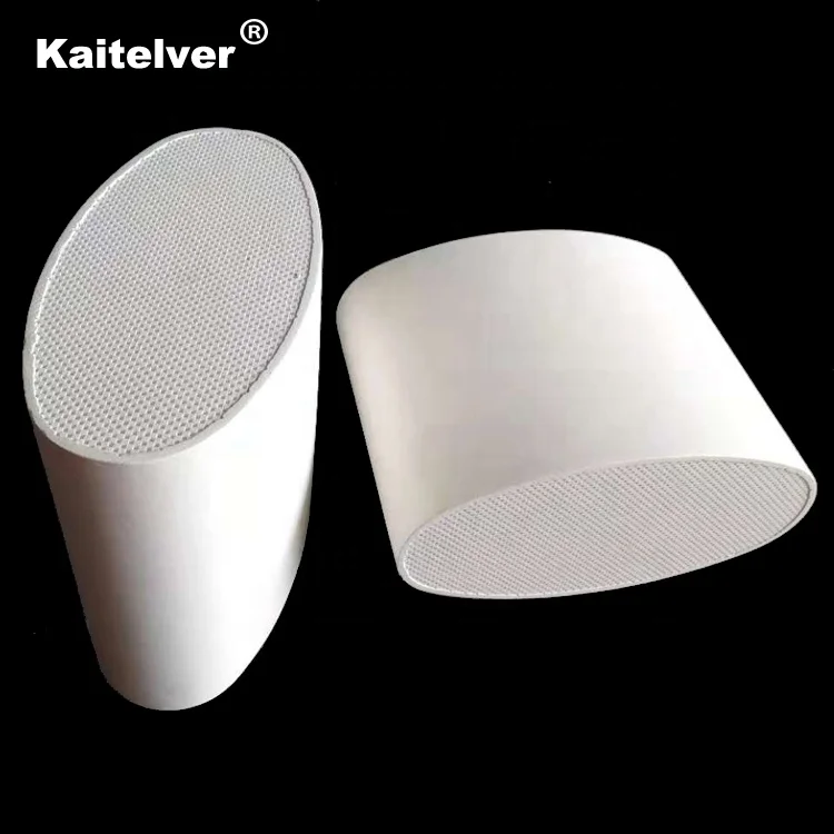 Customized metallic DPF platinum coated cordierite and silicon carbide diesel particulate filter for truck