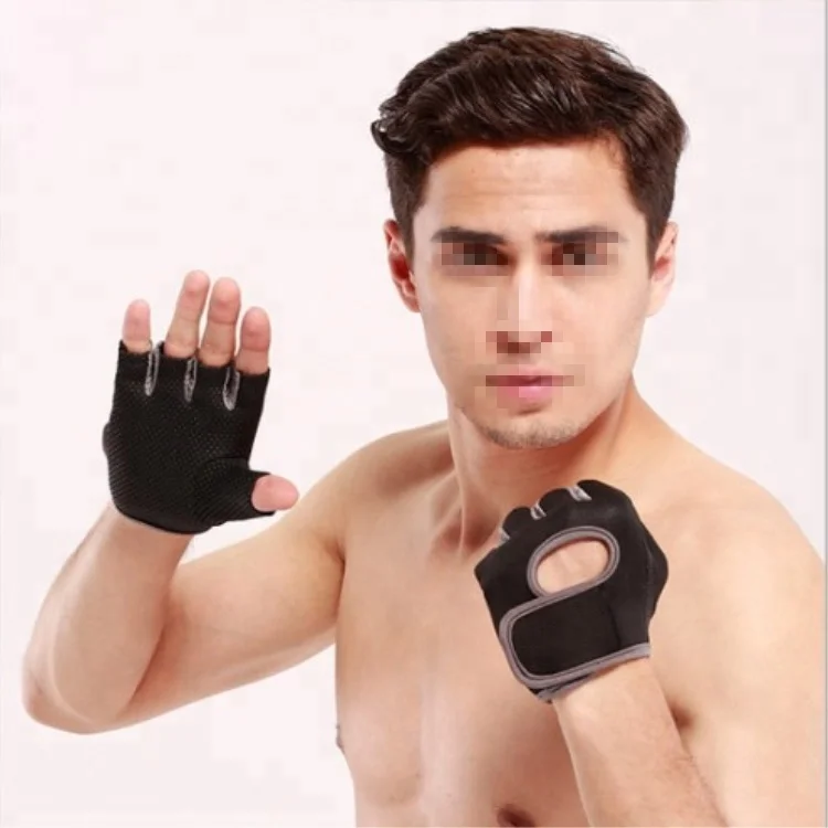 Best Design Gym Gloves Тяжелая атлетика Женщины и Мужчины Половина пальца Тренировки Фитнес
