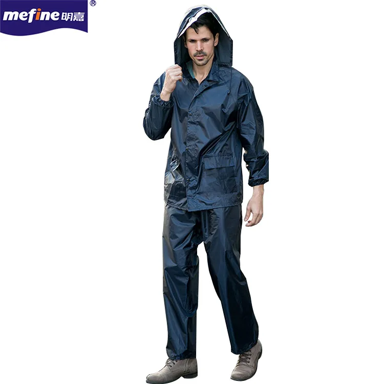 Fashion Hiking Thick Safety Hooded Adult Raincoat Women Red Rain Suit Set For Motorcycle Riders