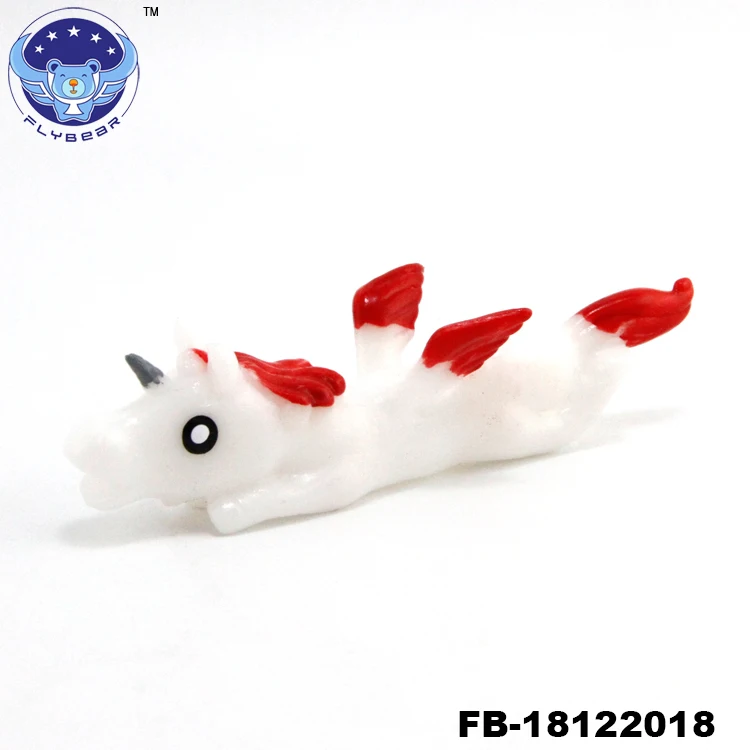 Flybear Hot Cheaper Flybear Funny Squishy Unicorn Flinger Catapulted Relieve Stress Kids Capsule Toy