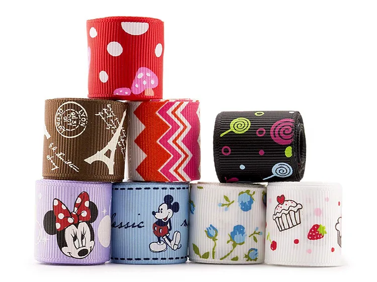 
printed wholesales printer for grosgrain ribbon cartoon 