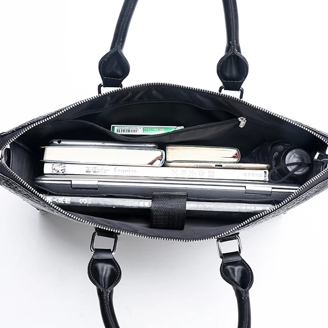 Новинка 2019, мужская сумка с крокодиловым узором, Модный повседневный вместительный деловой портфель на одно плечо, сумка из искусственной кожи