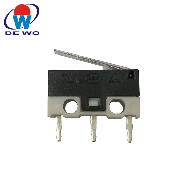 KW2 series mini micro switch 1A 250V 3pins spdt micro switch for smart equipment