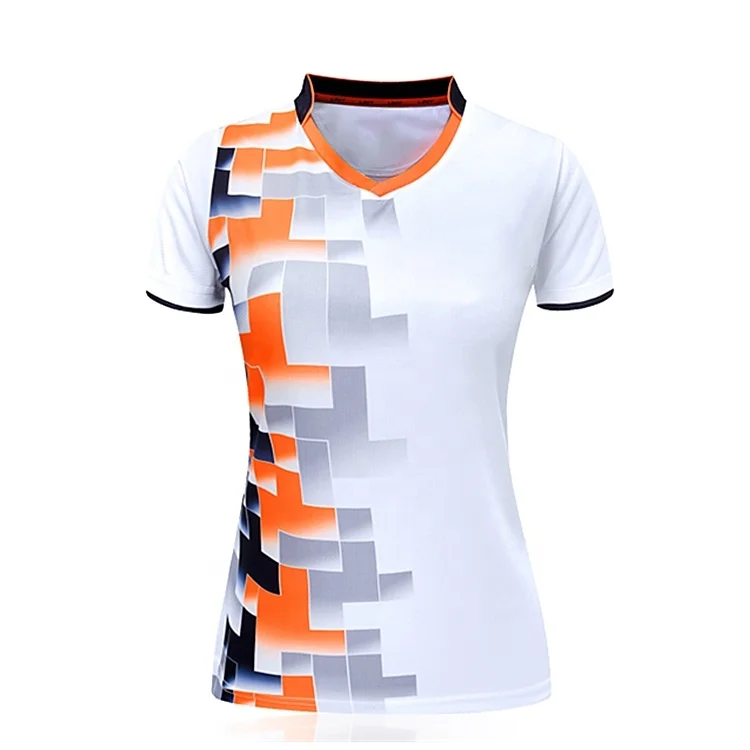 Лидер продаж, лучший дизайн, женские спортивные футболки для бадминтона, Джерси, сублимационная униформа