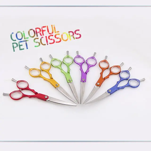 Asian Fusion Scissors Japanese 440c  6 Inch Curved  Dog Scissors