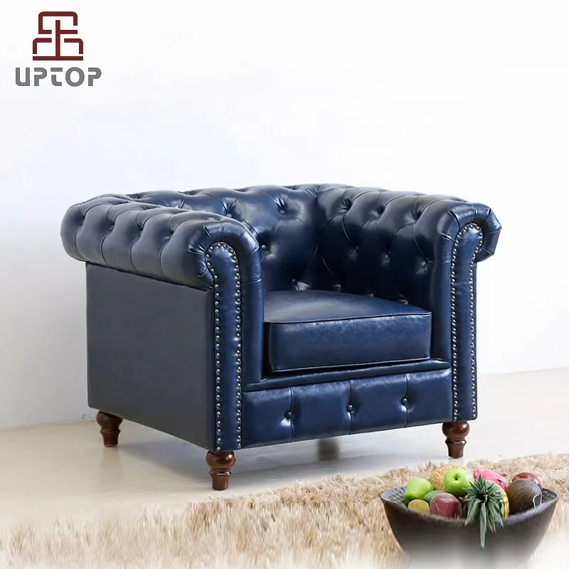 (SP-KS316) Customized modern leather chesterfield sofa factory price wholesale