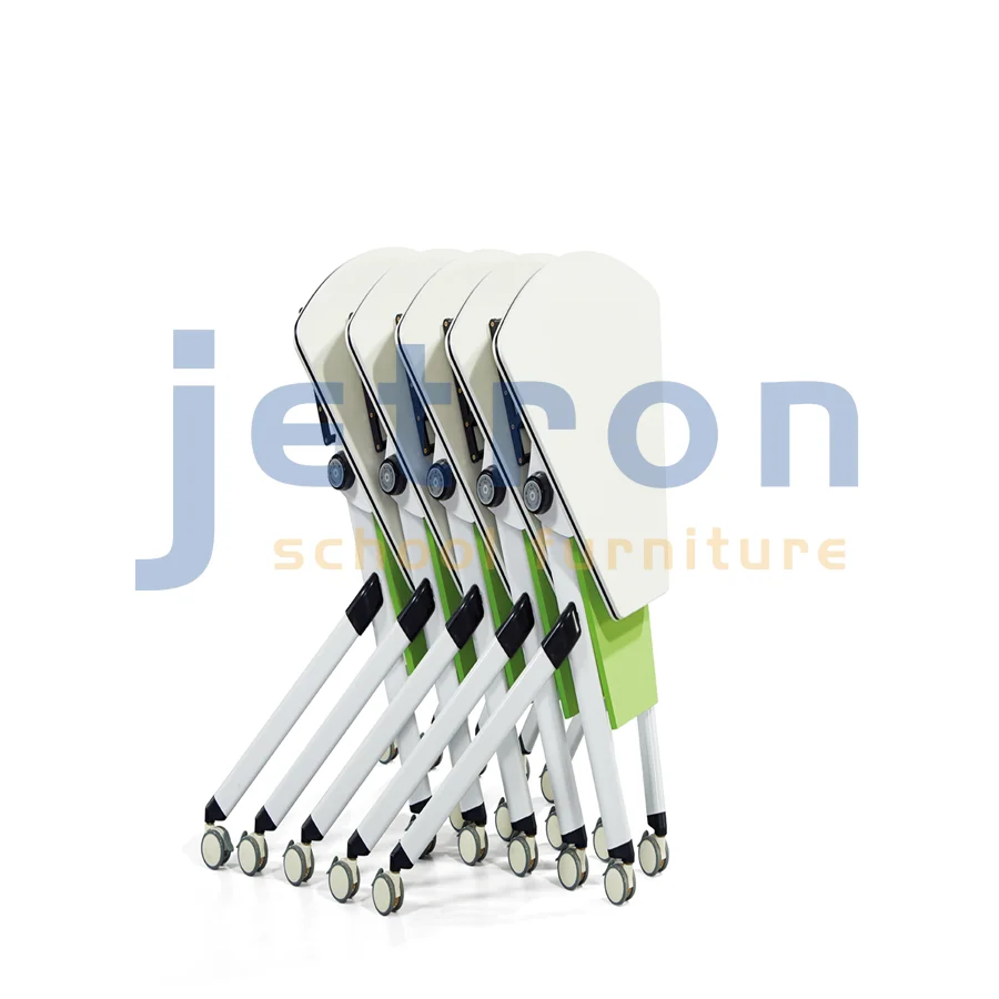 
Sturdy and convenient fan-shaped foldable wood table splicing 