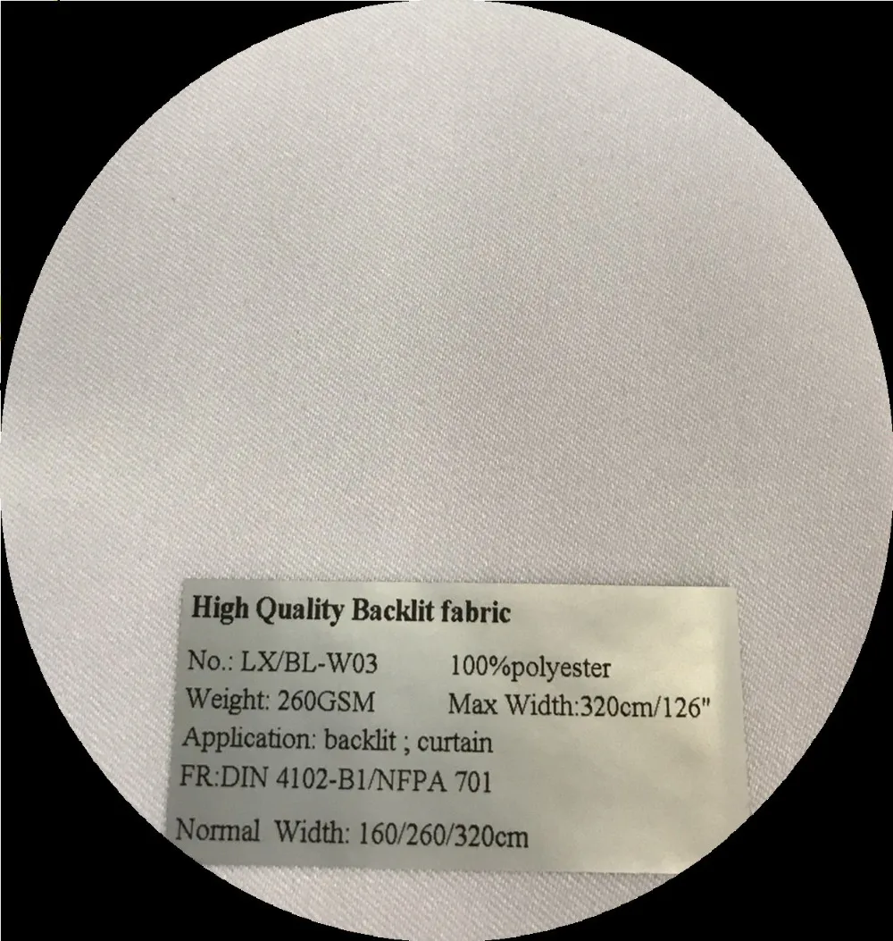 
LX/BL-W03 sublimation light box fabric 