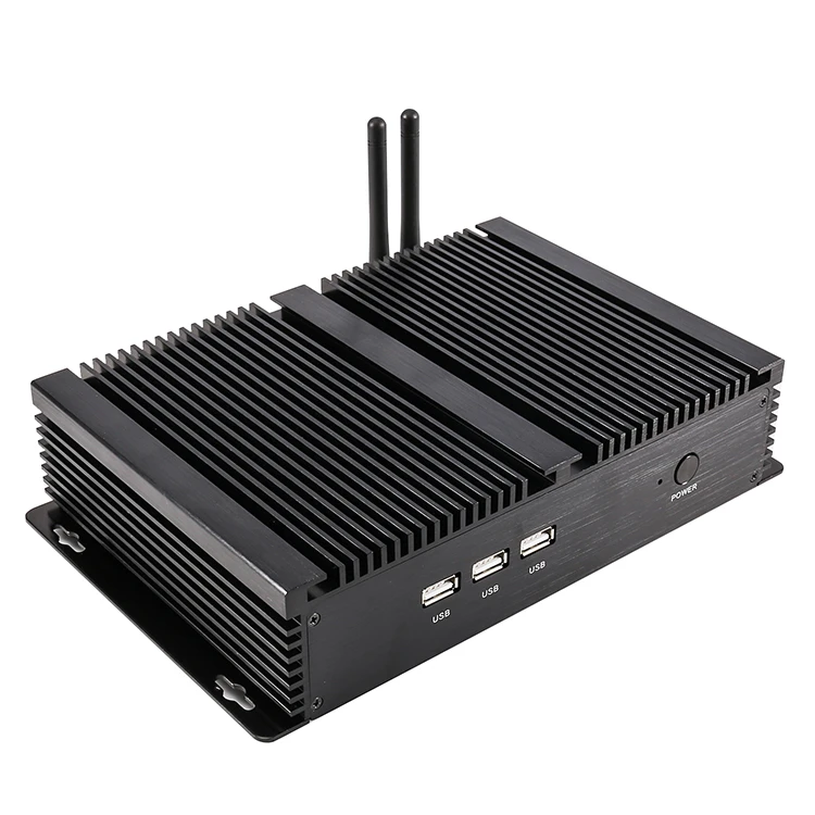 Fanless Barebone i5 i7 mini pc Win10 3 Years Warranty Nuc Computer Intel Core i7 5550U i5 5250U  4K HTPC TV Box