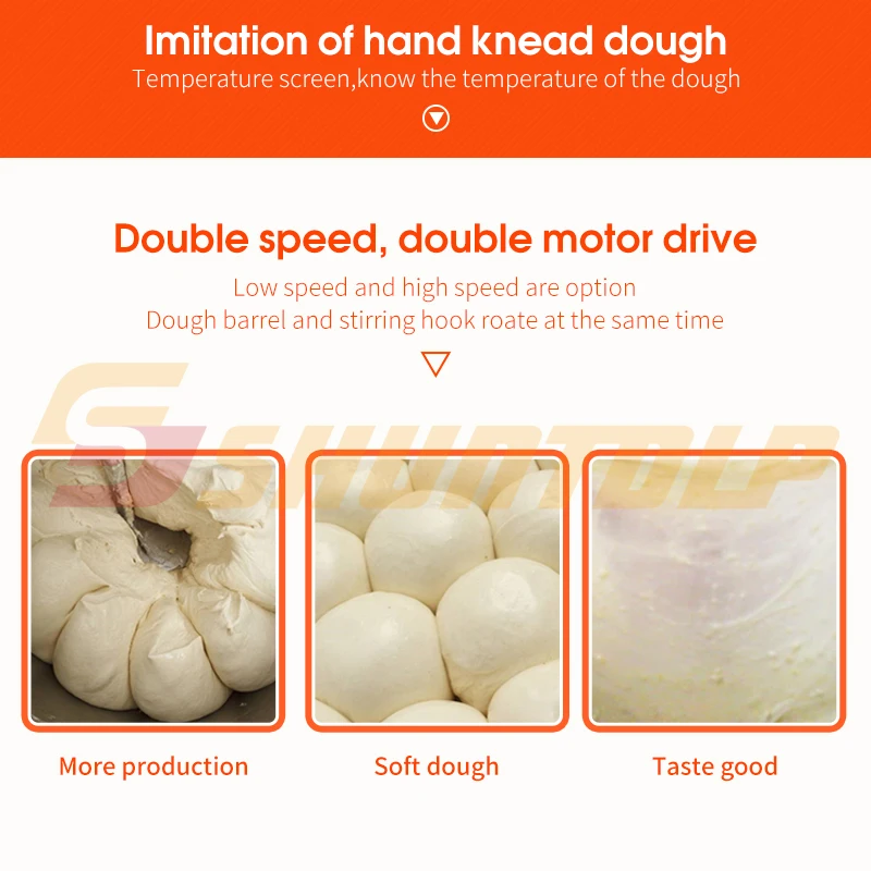 
12kg 30L electric spiral dough mixer, commercial flour dough kneader for bakery 