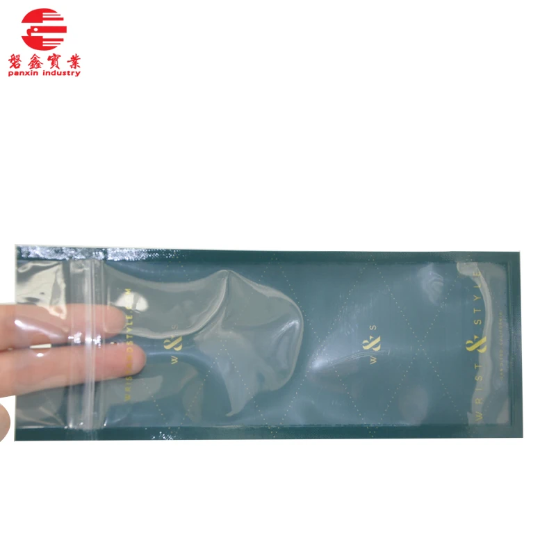 waterproof zipper top plastic shipping pouch bags for premium watch accessories