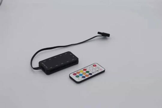 
12025 Quiet Computer Dual Ring LED RGB Case Fan with Controller for Gaming PC Computer 5 -PACK and 1 set remote controller 