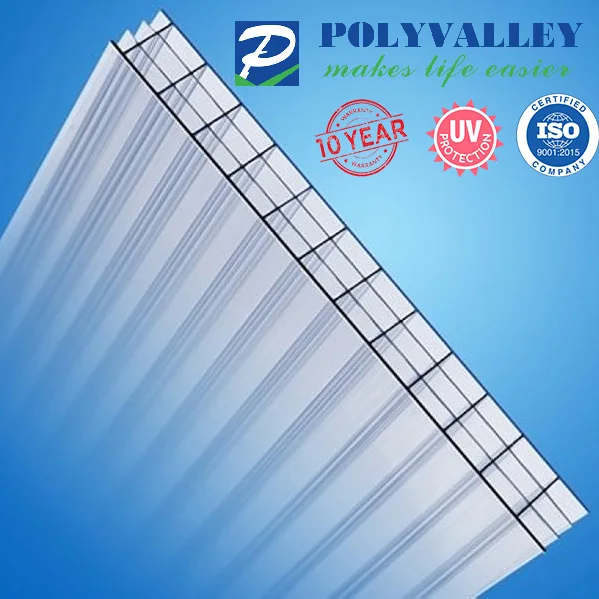 8mm polycarbonate polycarbonate roofing sheet with UV coating