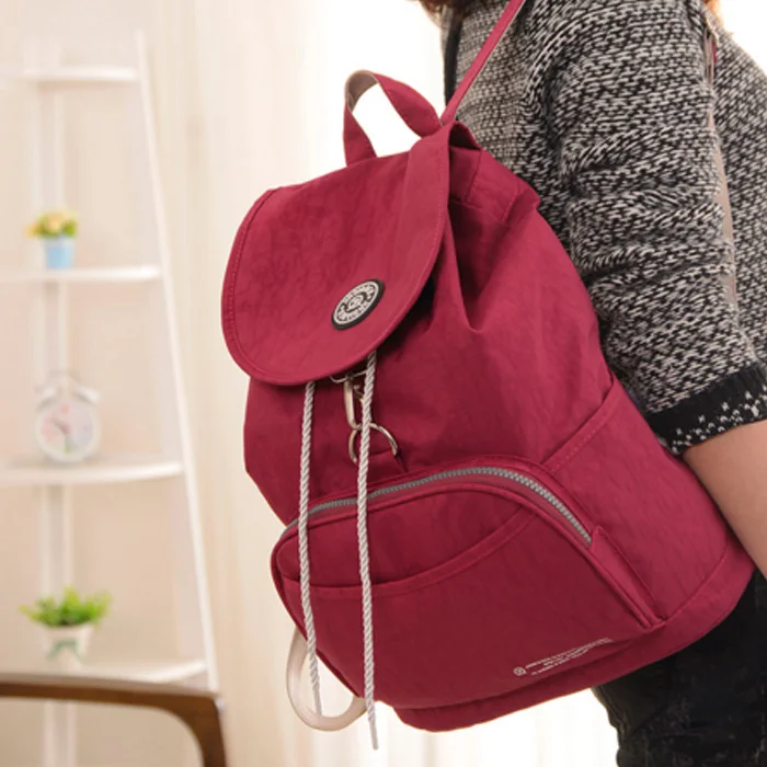 Элегантный дизайн для женщин рюкзак Водонепроницаемый Нейлон дорожная сумка