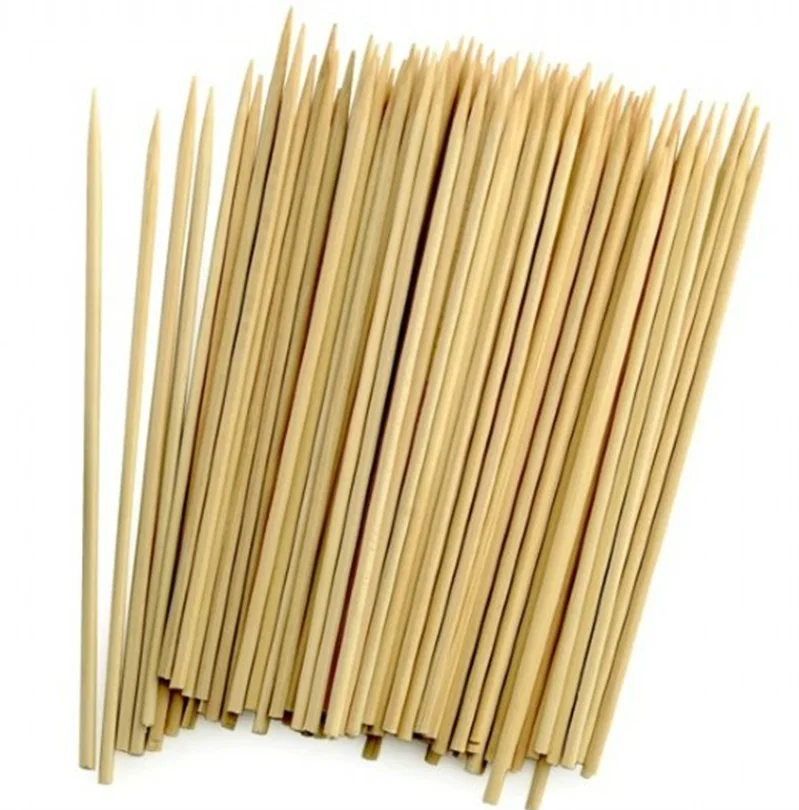free sample round bamboo bbq skewer and stick