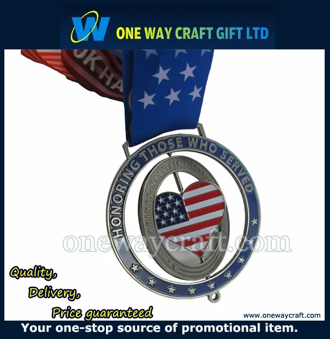 Оптовая продажа 2 боковой Спиннер медаль античный покрытием медаль сувенир медальоны