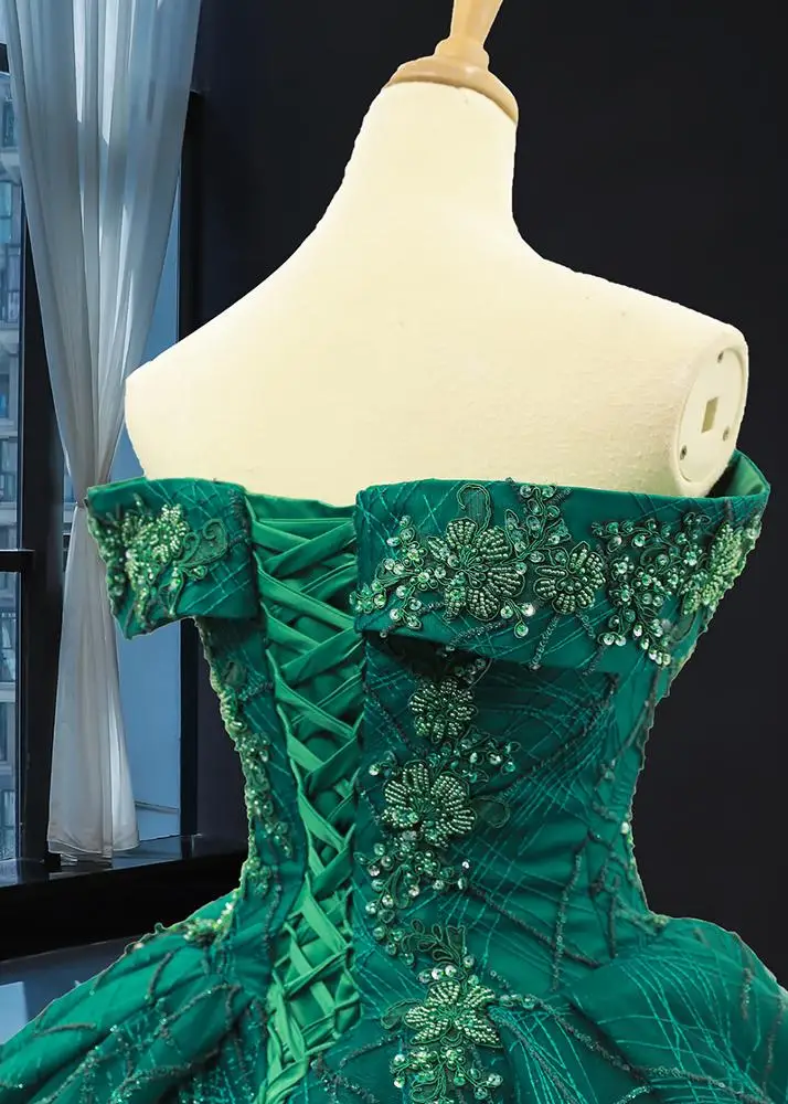 RSM66844 Ladys Fashion Evening Gown Ladies Sexy V Neck Plus Off Shoulder Evening Dress In China