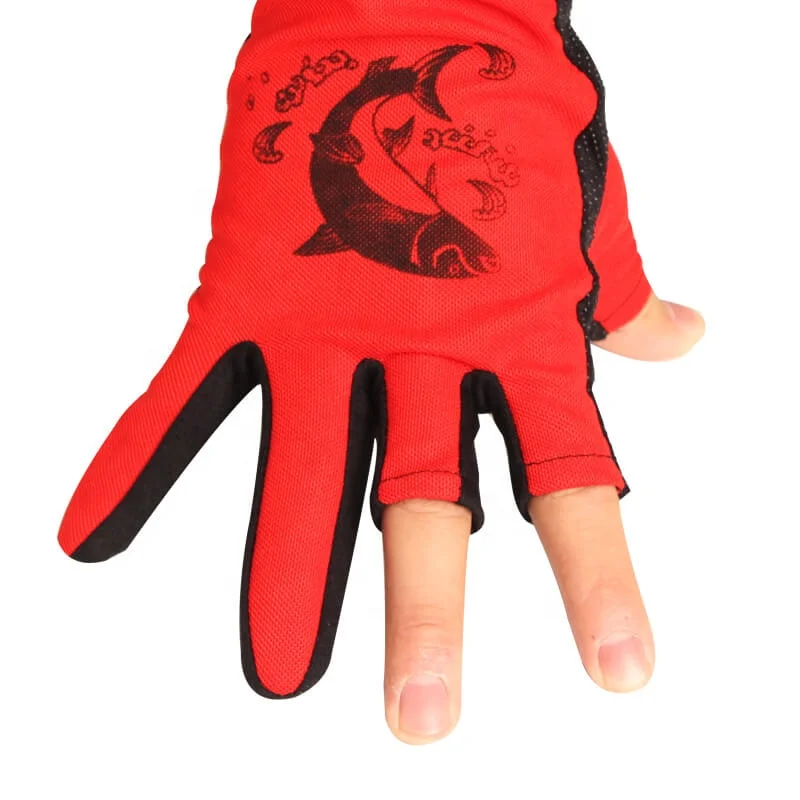 3 Colors Neoprene Fingerless Anti-Slip Comfortable Outdoor Sports Cool Fishing Gloves