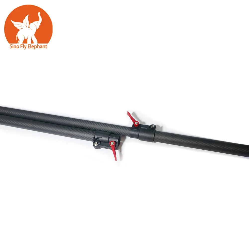 manufacture made 15m 50ft high strength 3k Solar panel photovoltaic cleaning carbon fiber telescope poles