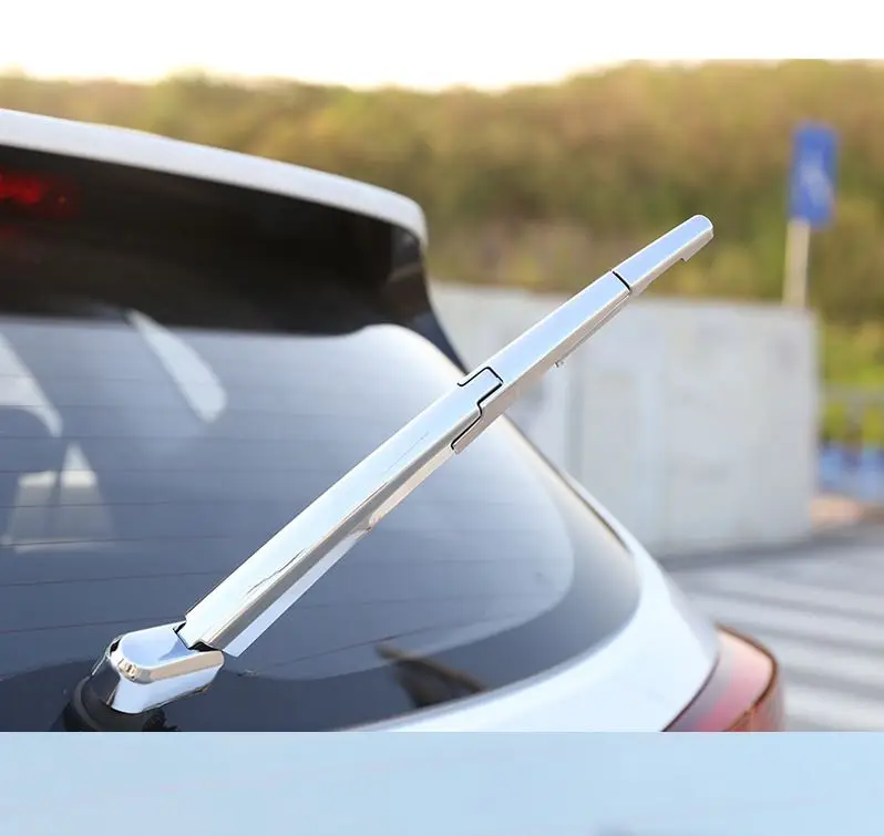 Car Styling Accessories 4Pcs ABS Chrome Rear Window Wipers For Hyundai Tucson 2015 2016 2017 2018 Car Rain Cover