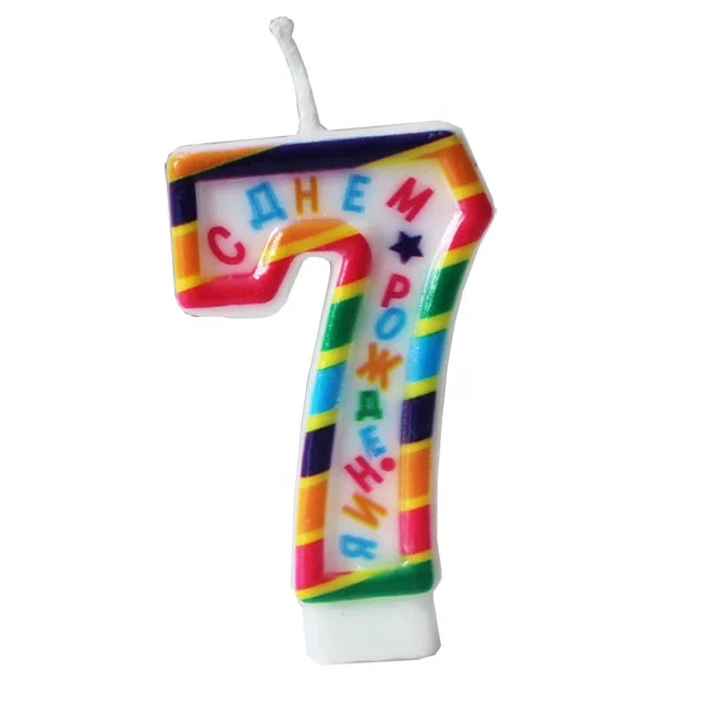 2019 new hot sale party birthday number candles wholesale for cake decoration
