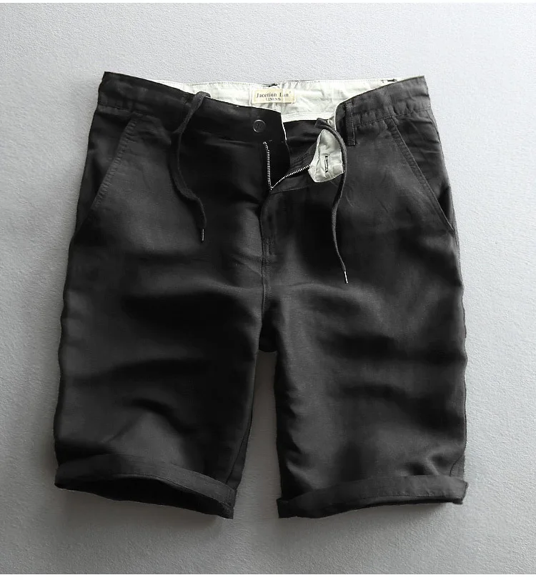 Custom Size And Style sky blue Boy Summer Casual  Half Pants Hemp Shorts