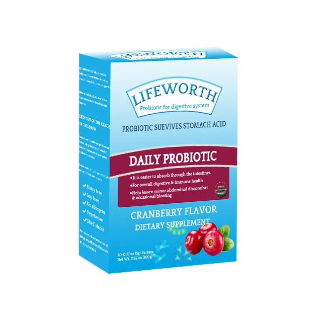 Lifeworth cranberry flavor lactobacillus gasseri probiotics supplements health supplement